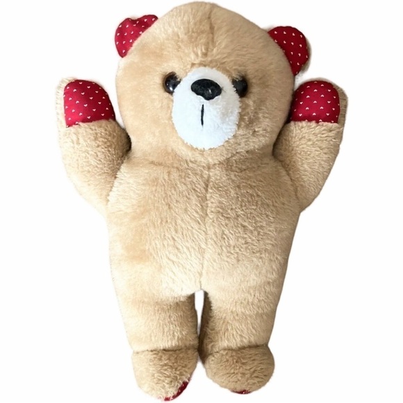 Vintage Sir Koff A Lot Bear Plush Muffin Enterprises Stuffed Animal Tan 15 Inch - Picture 3 of 9